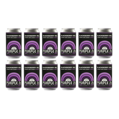 Purple J's Blackberry Hill 12 pack THC Kombucha, Made in Saint Paul, Minnesota